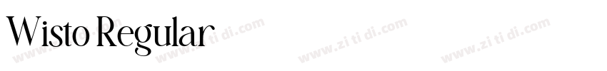 Wisto Regular字体转换